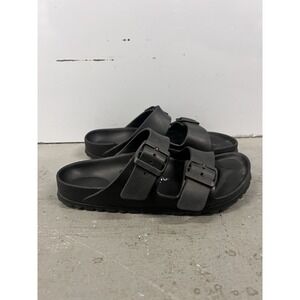 Birkenstock Arizona EVA Sandals Black Two Strap Slides US M7 W9 EU40